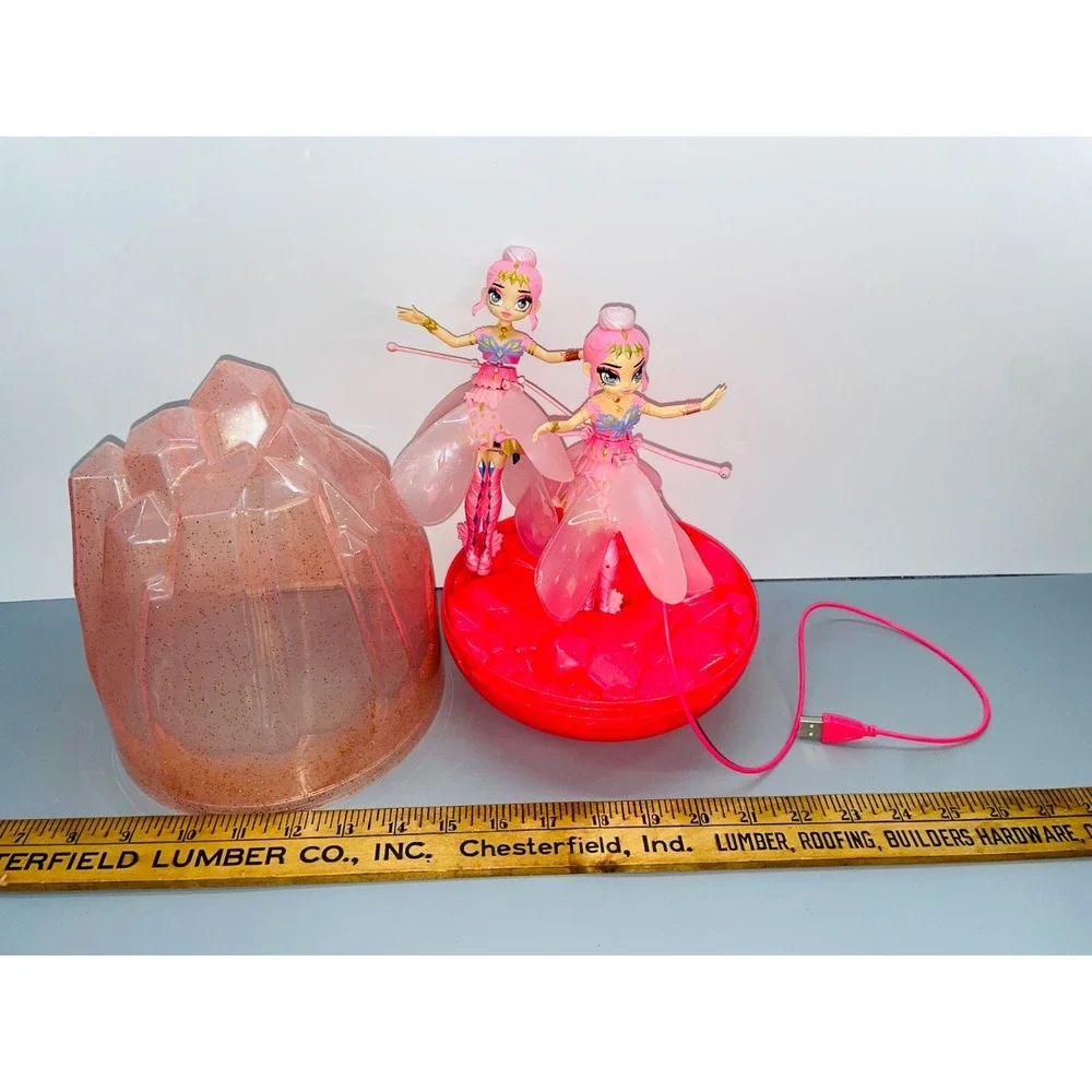 Hatchimals Pixie Crystal Flyer Starlight Idol Flying Pixies Lot of 2 W/ Charger